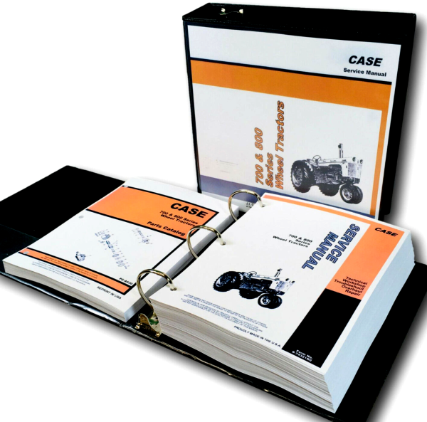 Case 700B 701B 702B Wheel Tractor Service Manual Parts Catalog Repair Shop Set