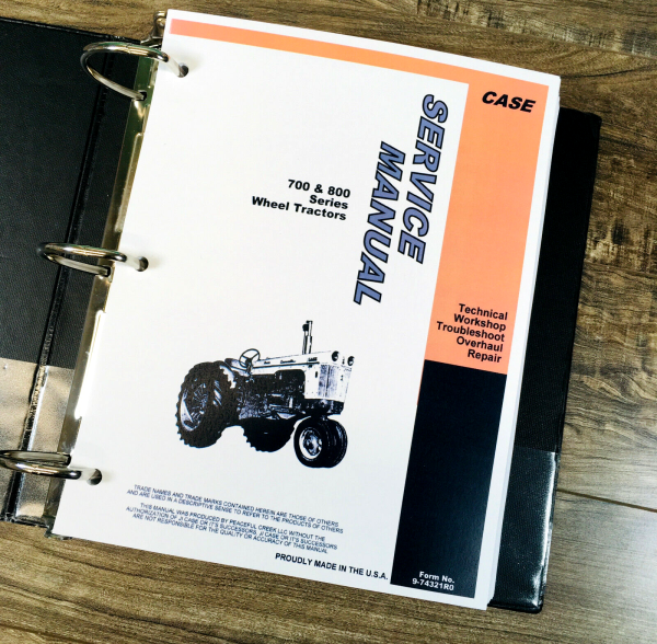 Case 700B 701B 702B Wheel Tractor Service Manual Parts Catalog Repair Shop Set - Image 3
