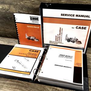 Case 680C Tractor Loader Backhoe Service Manual Part Operators Set 9111009-After