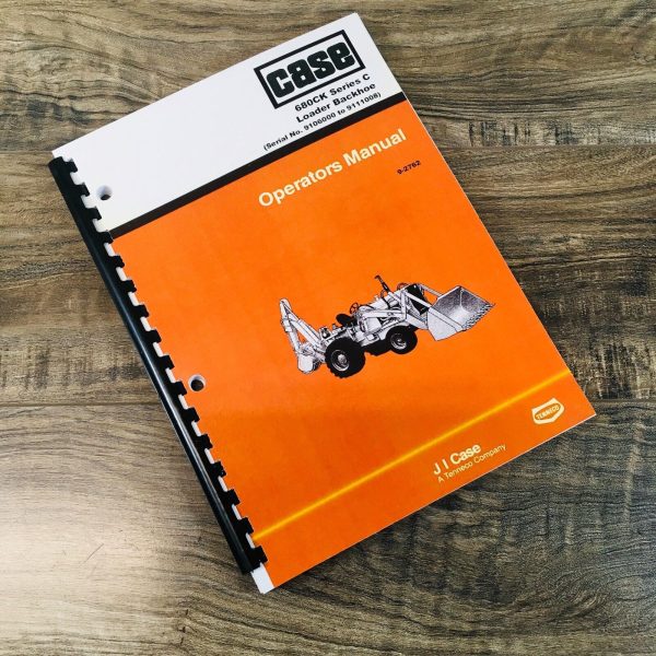 Case 680C Tractor Loader Backhoe Service Manual Part Operators Set 9111009-After - Image 2