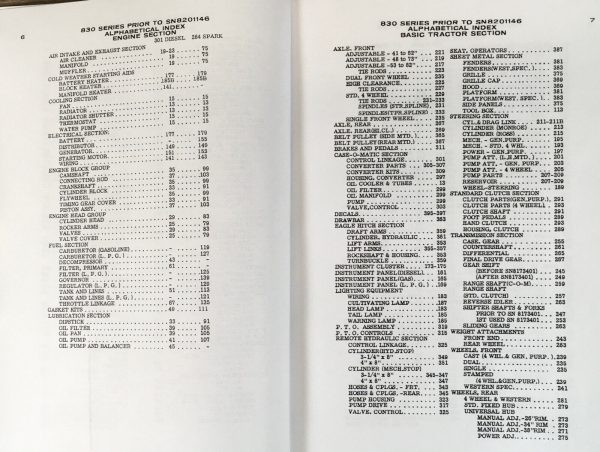 Case 730 740 830 840 4 Wheel Tractor Parts Manual Catalog SN Prior To 8253500 - Image 3