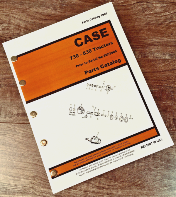 Case 731 741 831 841 General Purpose Tractor Parts Manual SN Prior To 8253500