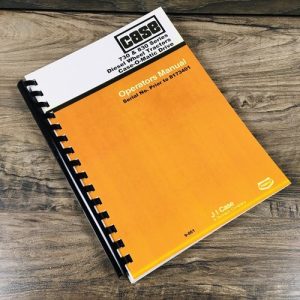 Case 730 830 Series Diesel Wheel Tractor Case-O-Matic Operators Manual -8173401