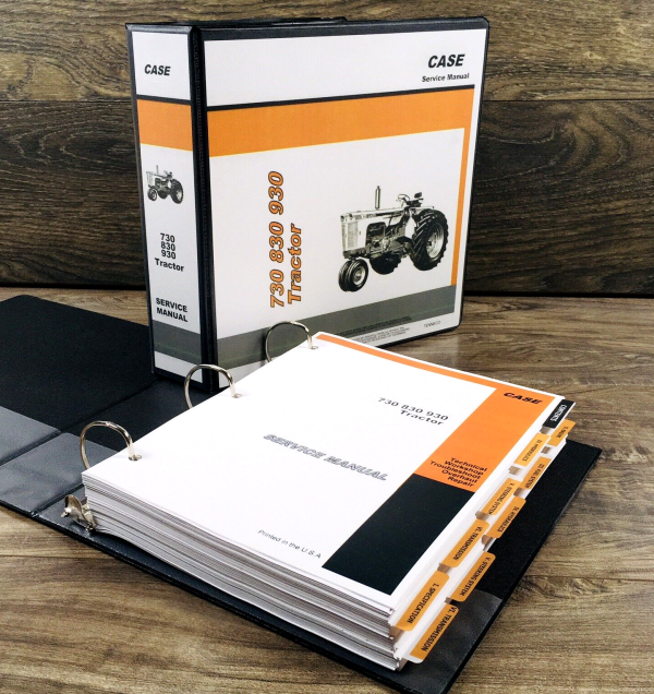 Case 730 830 930 Series Draft-O-Matic Tractor Service Manual Repair Shop Book