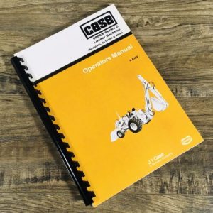 Case 680C CK Backhoe Loader Tractor Operators Manual Owners Book 9111009-After