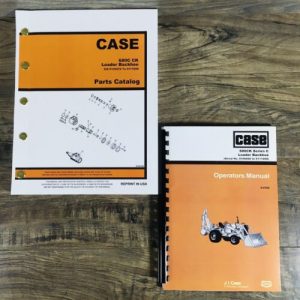 Case 680C Tractor Loader Backhoe Parts Operators Manual Owners Set 9106000-After