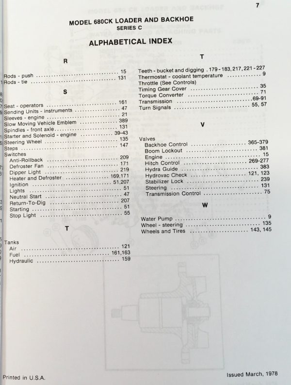 Case 680C Tractor Loader Backhoe Parts Operators Manual Owners Set 9106000-After - Image 4