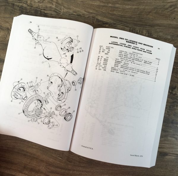 Case 680C Tractor Loader Backhoe Parts Operators Manual Owners Set 9106000-After - Image 11