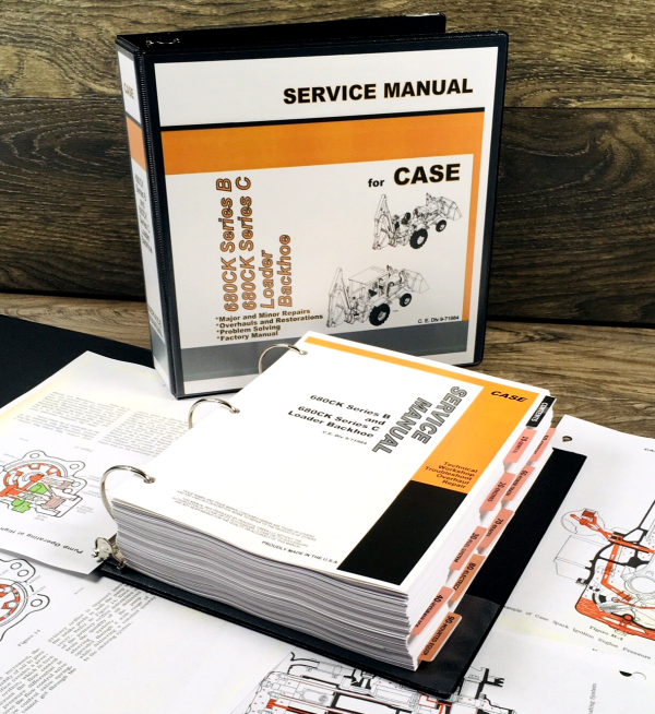 CASE 680B 680C Loader Backhoe Service Manual Repair Shop Workshop Tractor TLB