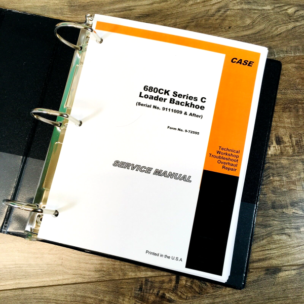 Case 680C CK Loader Backhoe Tractor Service Manual Repair 9111009-After - Image 2