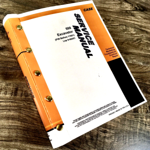 Case 688 Excavator Service Manual Repair Shop Technical Book Pin Before 11601
