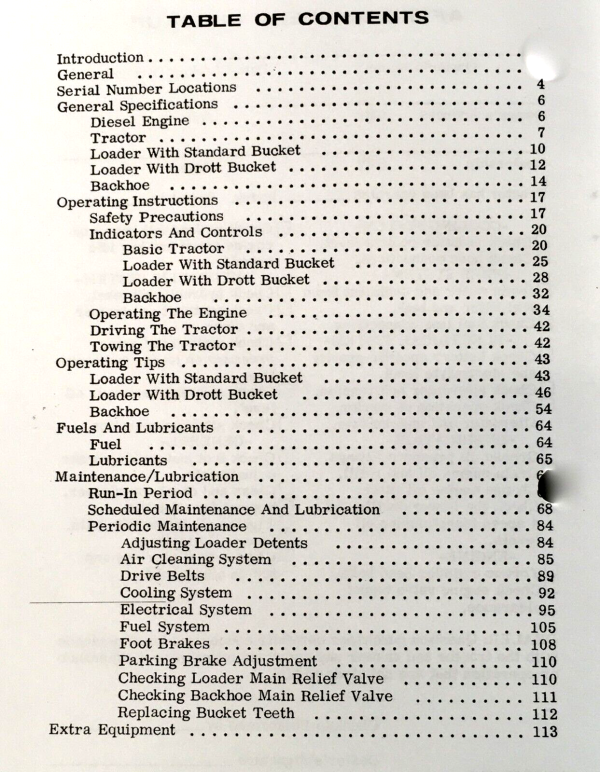 Case 680B Tractor Backhoe Loader Operators Manual Owners Book Maintenance - Image 2