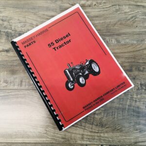 Massey Harris 55 Diesel Tractor Parts Manual Catalog Book Assembly Schematics