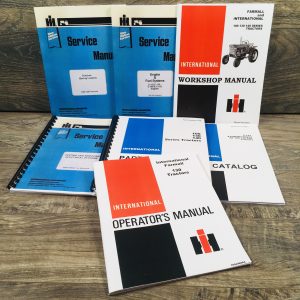 Farmall International 130 Tractor Service Parts Operators Manual Set Repair Shop