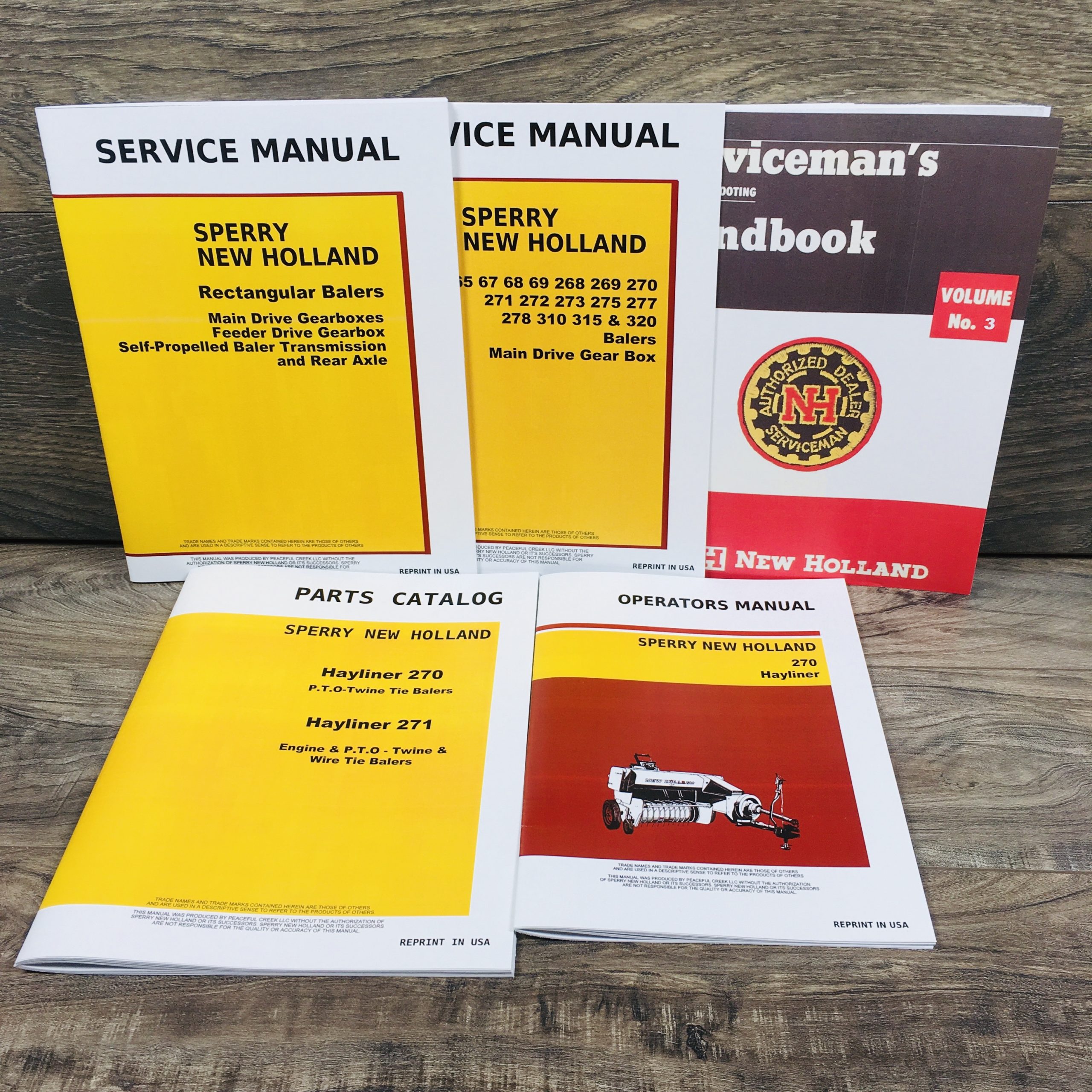 New Holland 270 Hayliner Baler Service Manual Parts Catalog Operators Repair