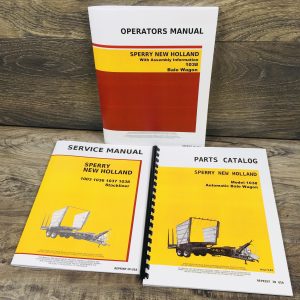 New Holland 1038 Bale Wagon Service Manual Parts Catalog Operators Repair Shop