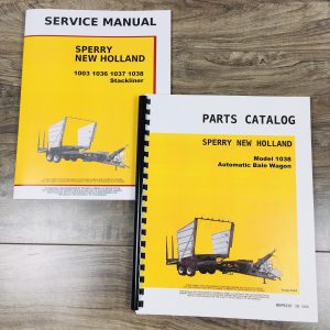 New Holland 1038 Bale Wagon Service Manual Parts Catalog Repair Shop Assembly