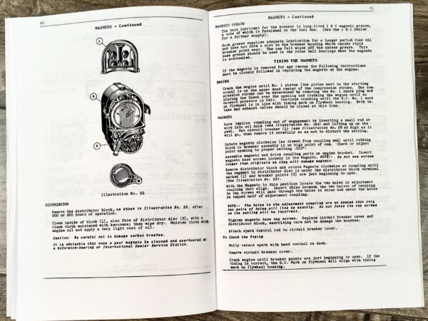 Operators Manual for McCormick Deering F-12 Tractor Instruction Book Owners - Image 4