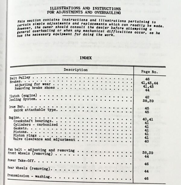 Operators Manual for McCormick Deering F-12 Tractor Instruction Book Owners - Image 3