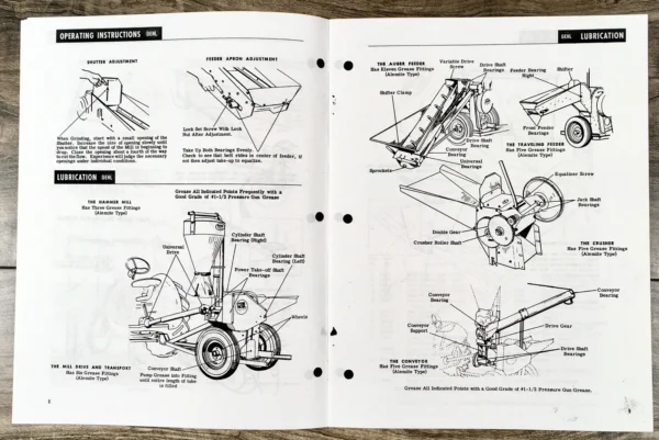 Gehl 50 Grind All Hammer Mill W/ Attachments Service Parts Manual Catalog Book - Image 3