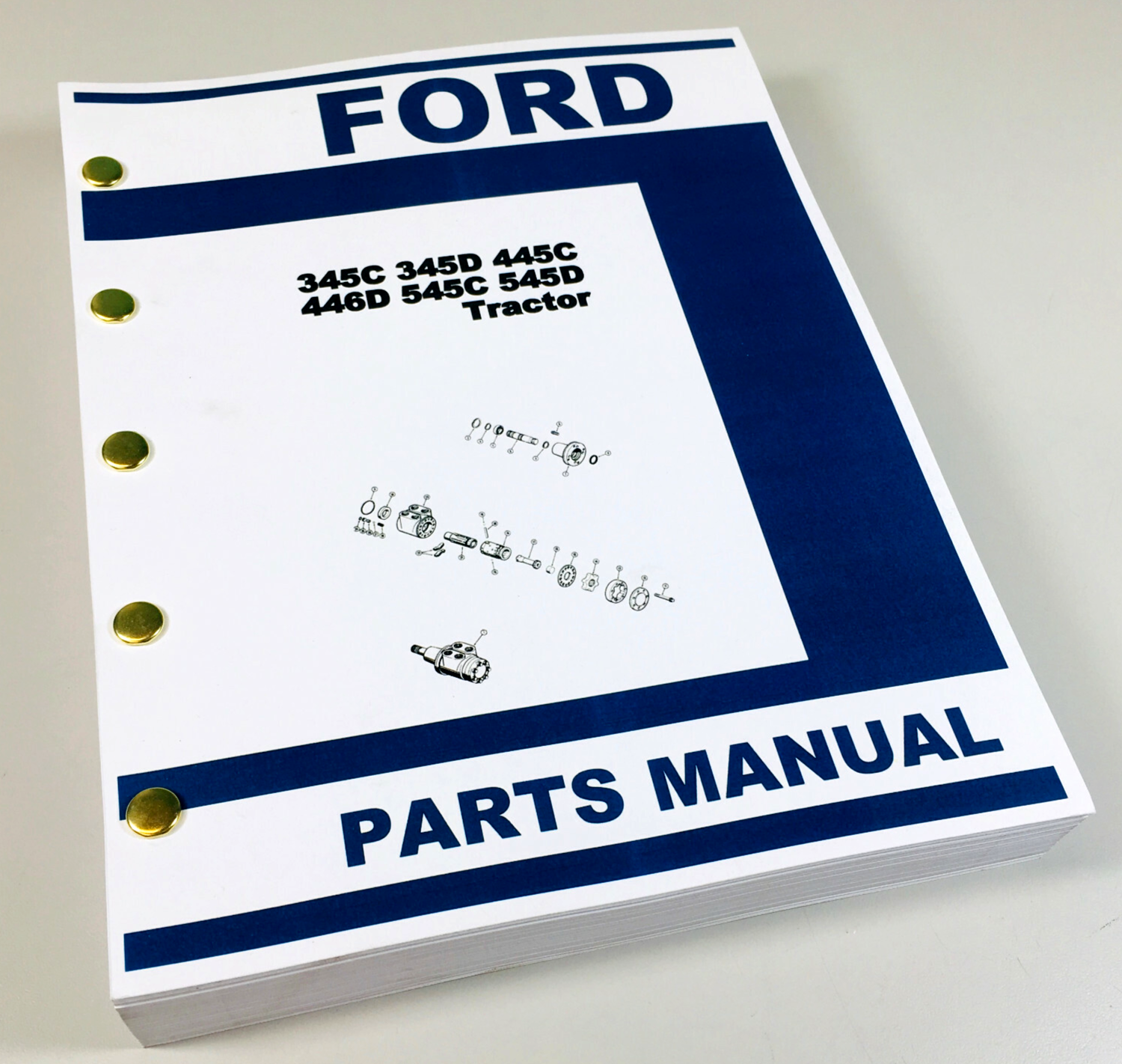 Ford 345C 345D 445C 446D 545C 545D Loader Tractor Service Parts Manual Catalog