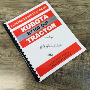 Kubota B7100 B7100D 4wd Gear Tractor Parts Catalog Manual Assembly Schematics