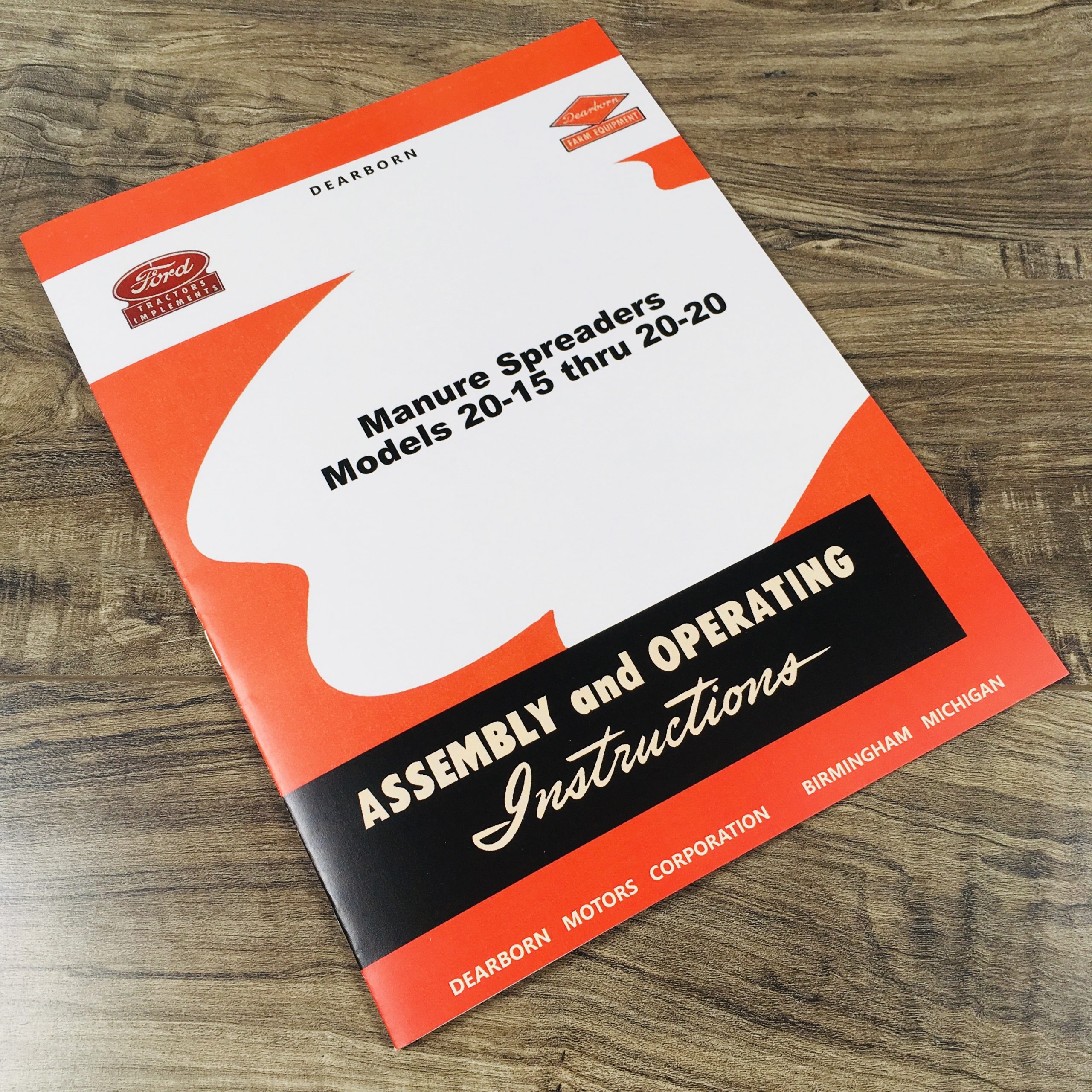 Ford 20-15 20-16 20-17 20-20 Manure Spreader Operators Manual Owners Book