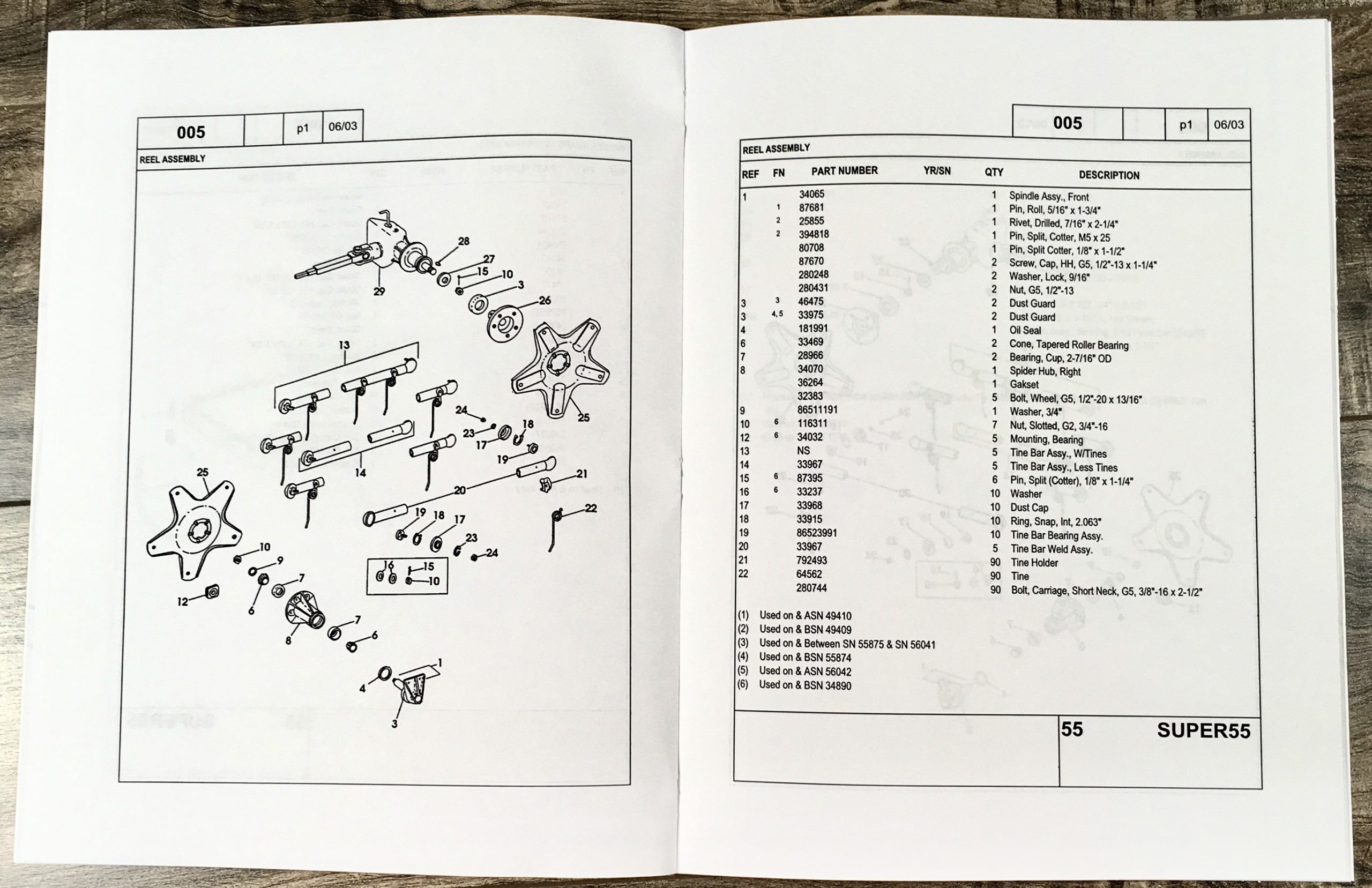 New Holland 55 Rolabar Rake Parts Catalog Operators Manual Set Assembly Owners - Image 4