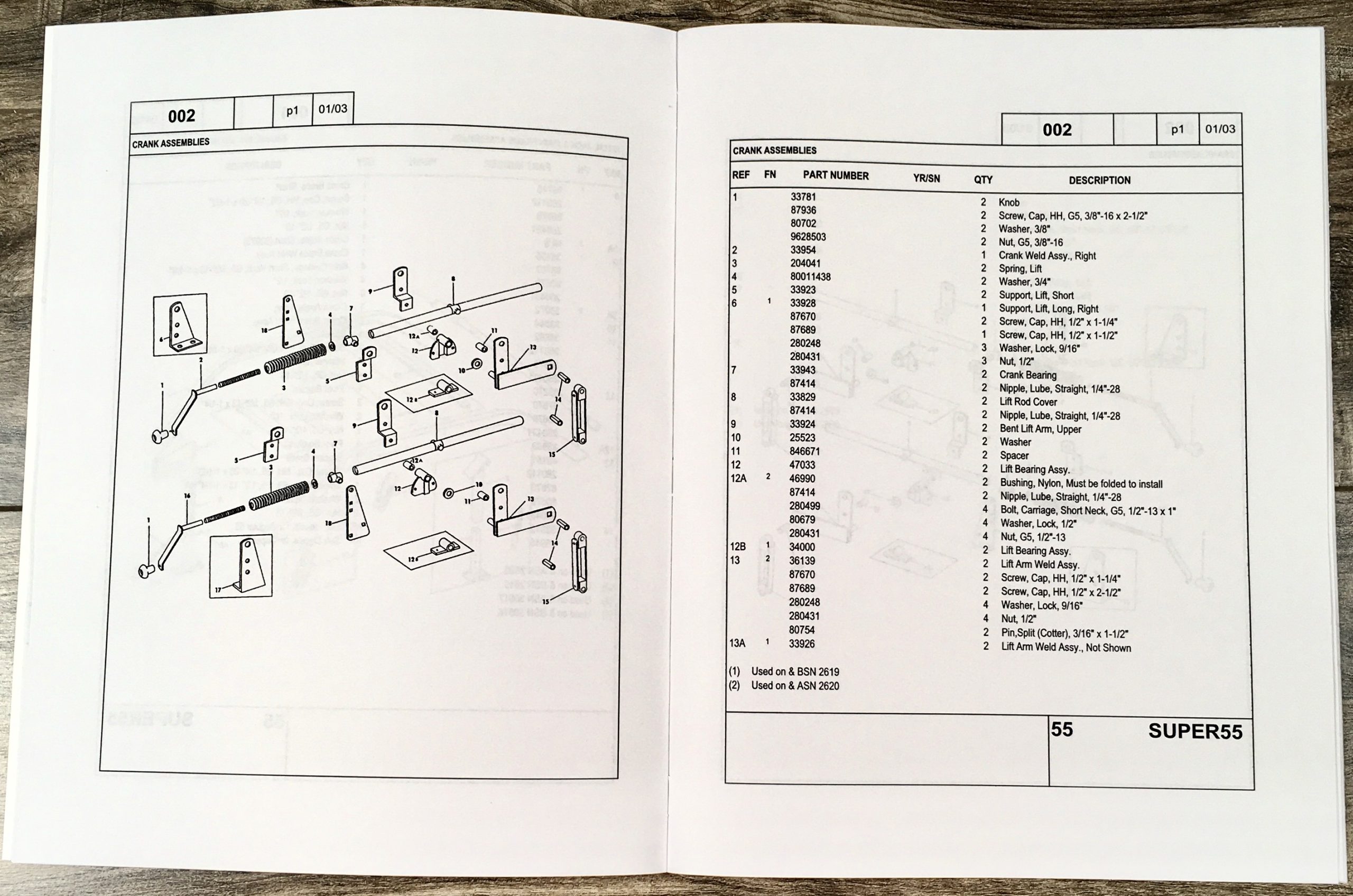 New Holland 55 Rolabar Rake Parts Catalog Operators Manual Set Assembly Owners - Image 6