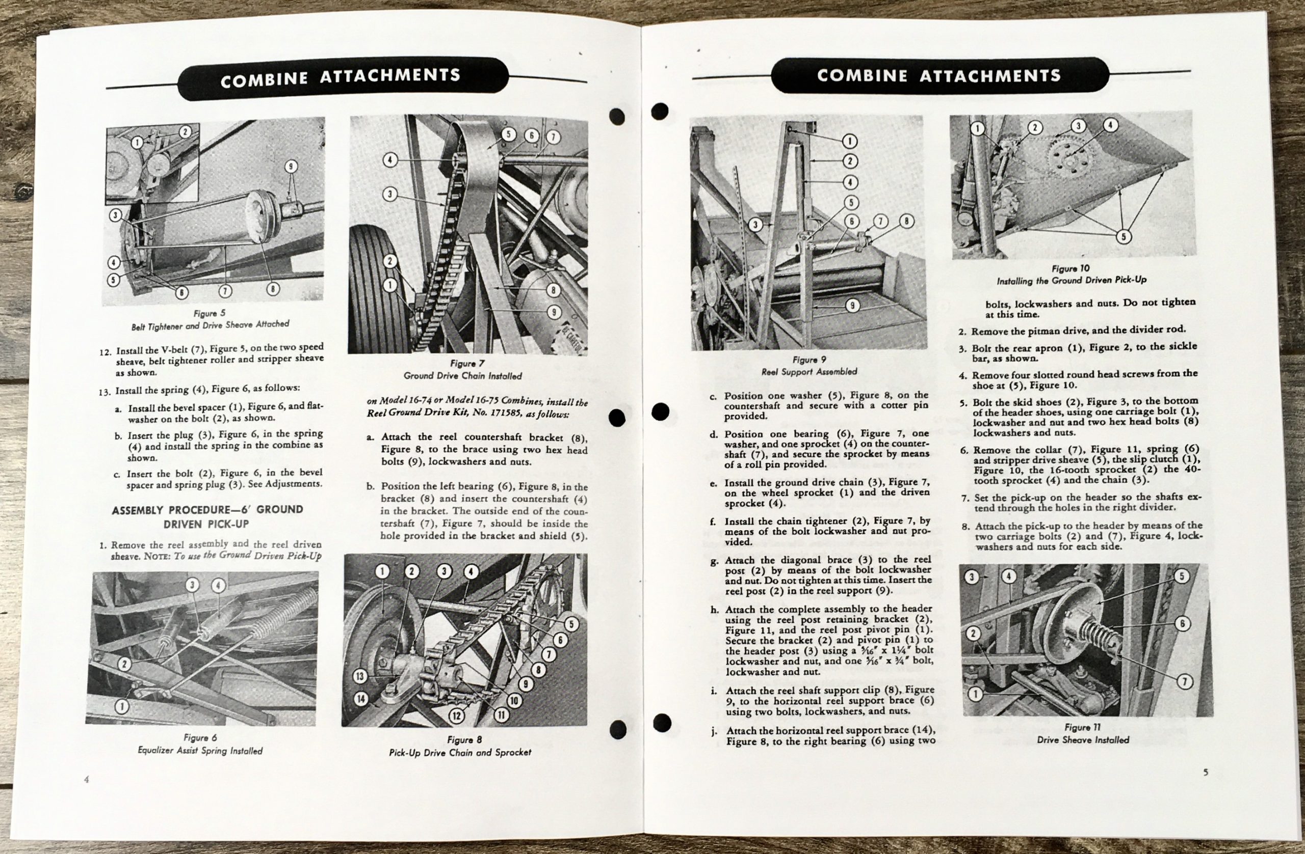 Ford 16-46 16-47 16-48 16-49 16-74 Combine Grain Attachments Operators Manual - Image 4