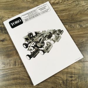 Toro NO. 37038 - 90001 Thru 10001 and Up General Tractor Operators Manual Owners