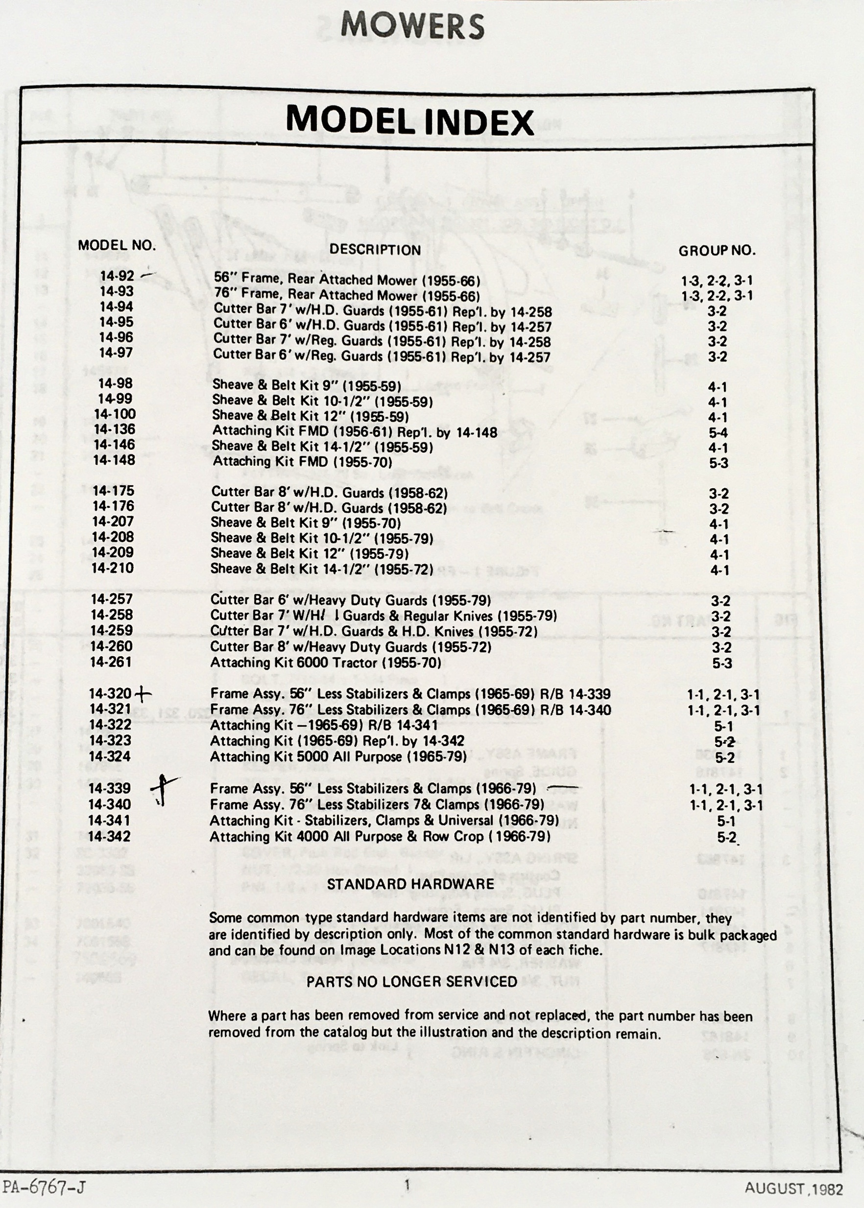 Ford 14-339 14-340 Attached Mower Operators Parts Manual Set Bar Sickle - Image 4