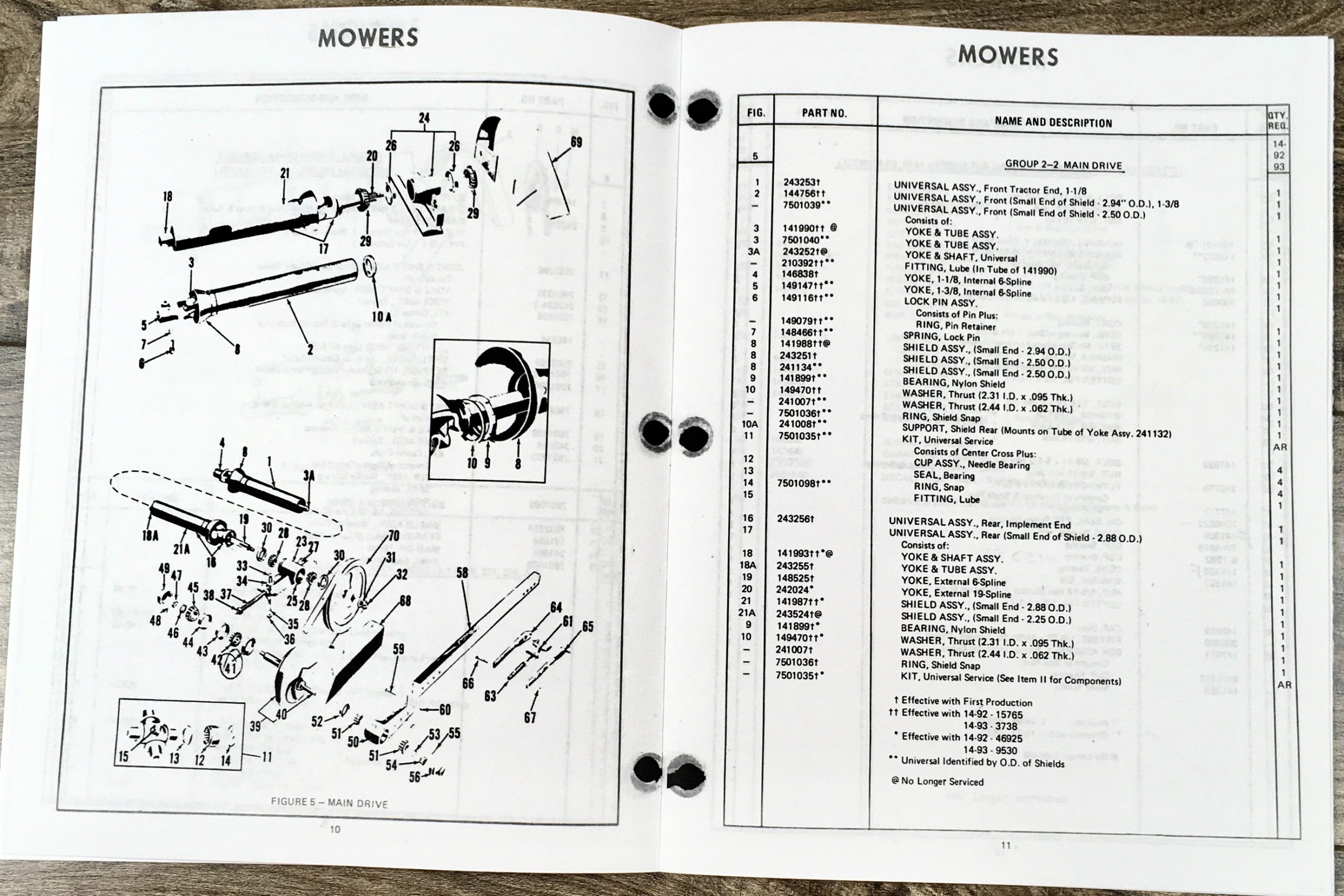 Ford 14-339 14-340 Attached Mower Operators Parts Manual Set Bar Sickle - Image 5