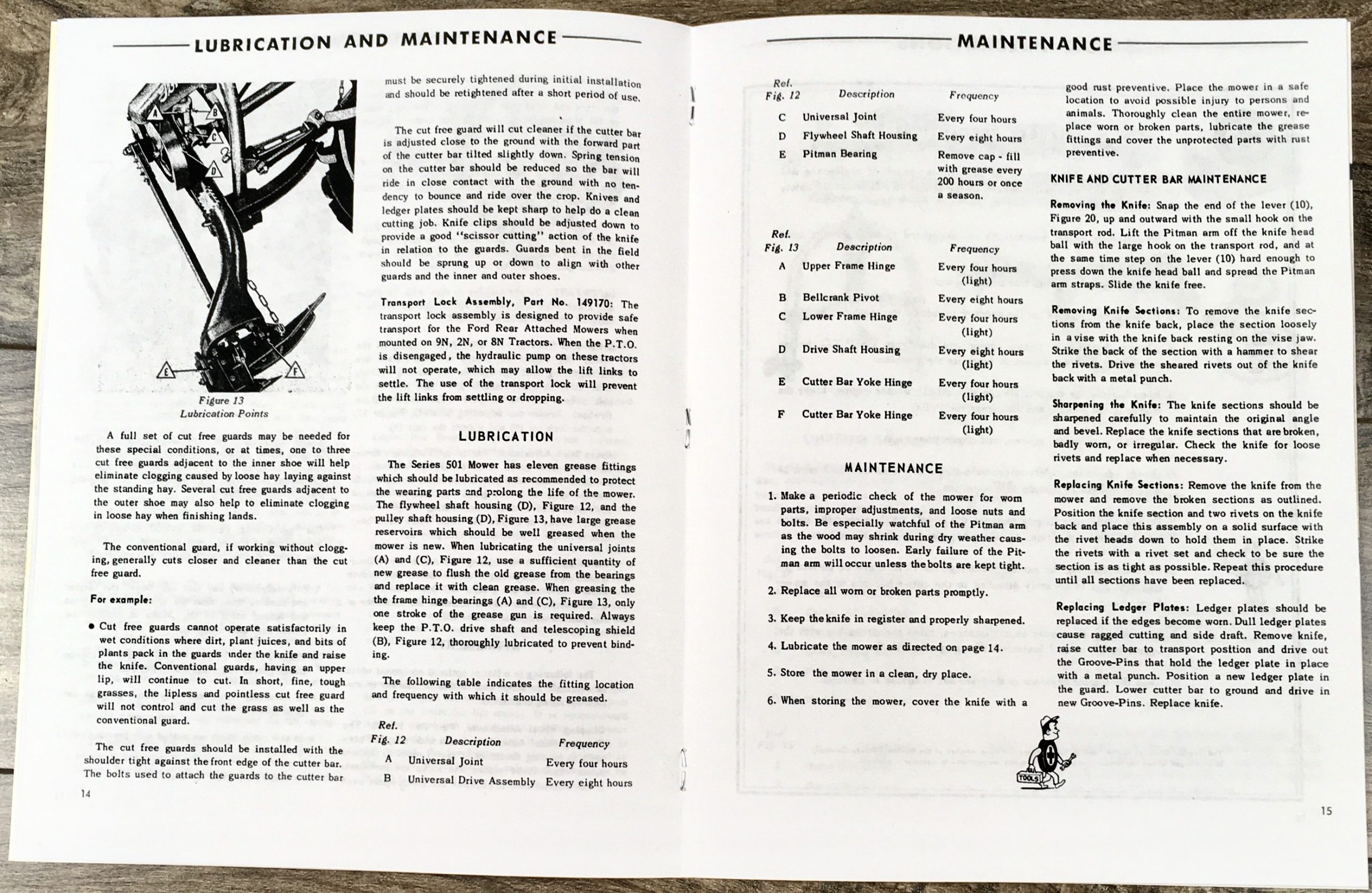 Ford 14-339 14-340 Attached Mower Operators Parts Manual Set Bar Sickle - Image 11