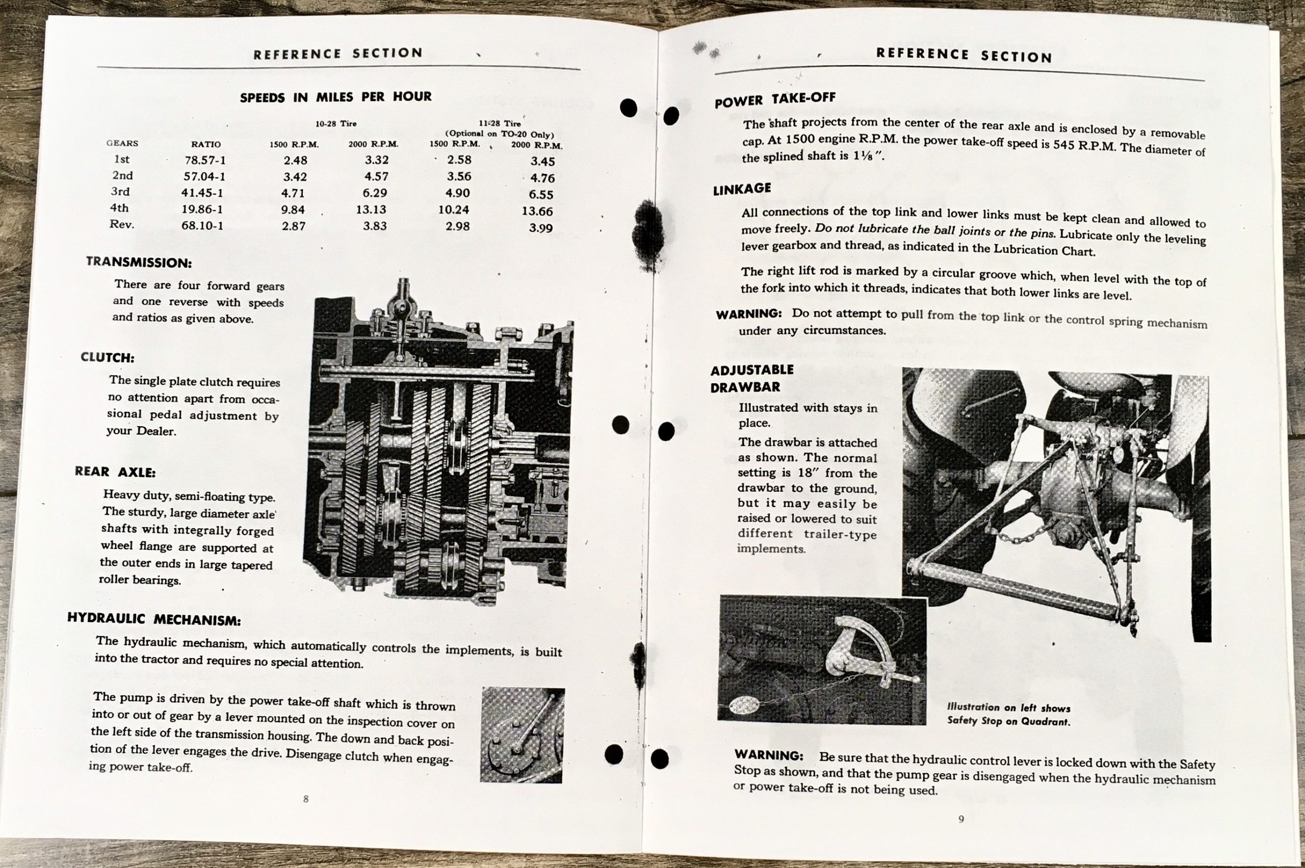 Ferguson TO-20 TE-20 Tractor Service Workshop Manual Parts Operators Shop Set - Image 9