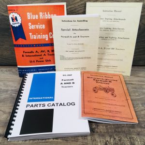 Farmall International B BN Tractor Service Parts Operators Manual Set Repair