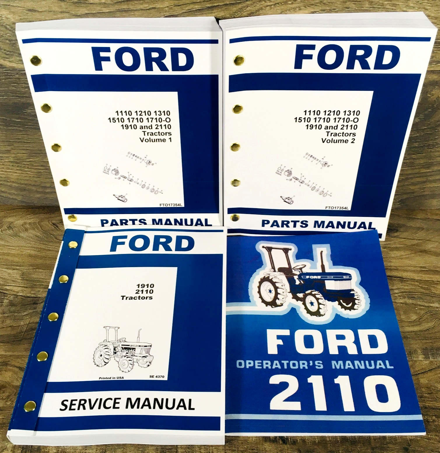 Ford 2110 Compact Tractor Service Manual Parts Operators Repair Shop Owners Set