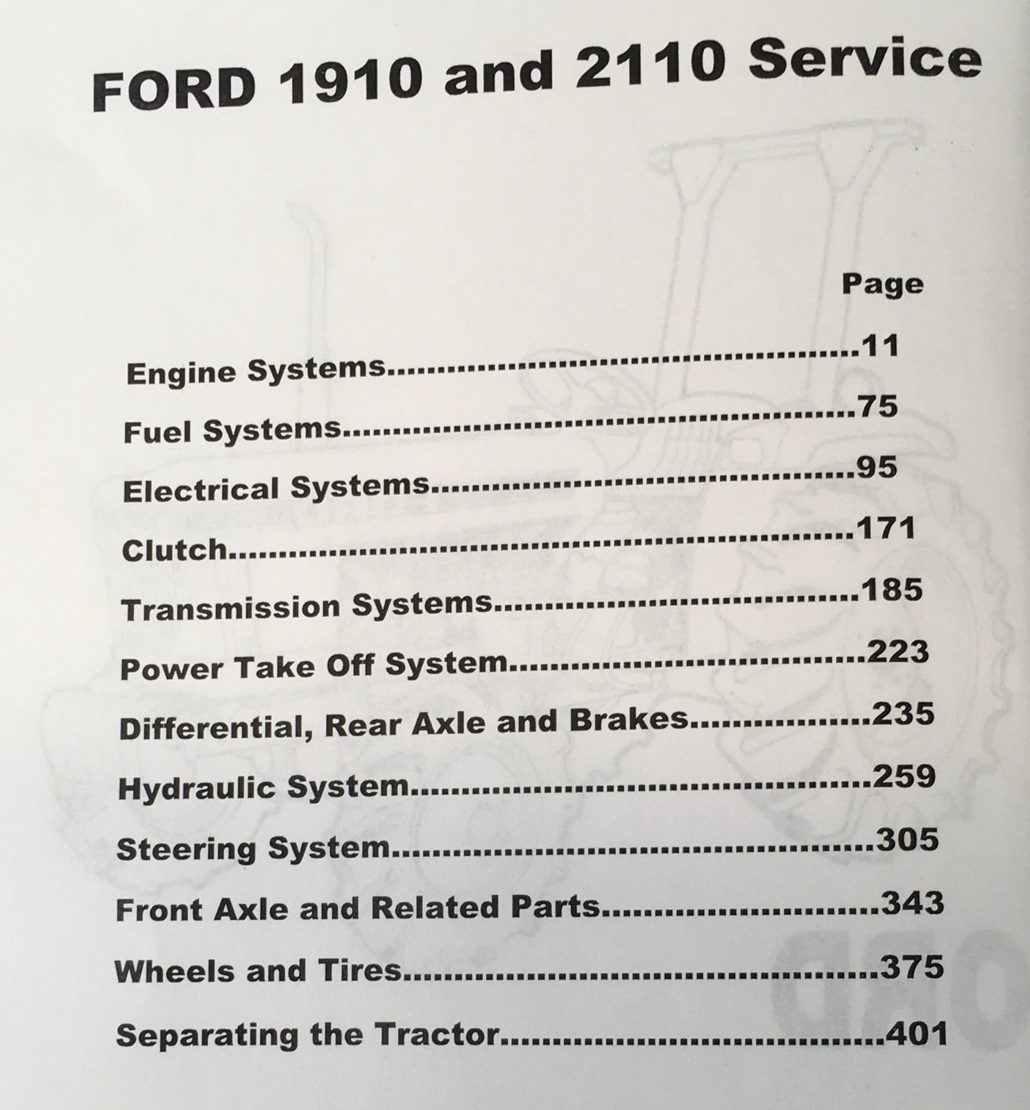 Ford 2110 Compact Tractor Service Manual Parts Operators Repair Shop Owners Set - Image 2