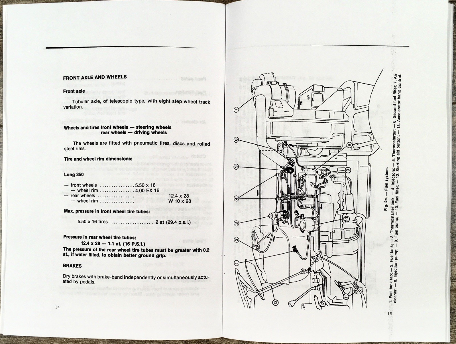Long 350 Diesel Tractor Operators Manual Owners Book Maintenance Adjustments - Image 3