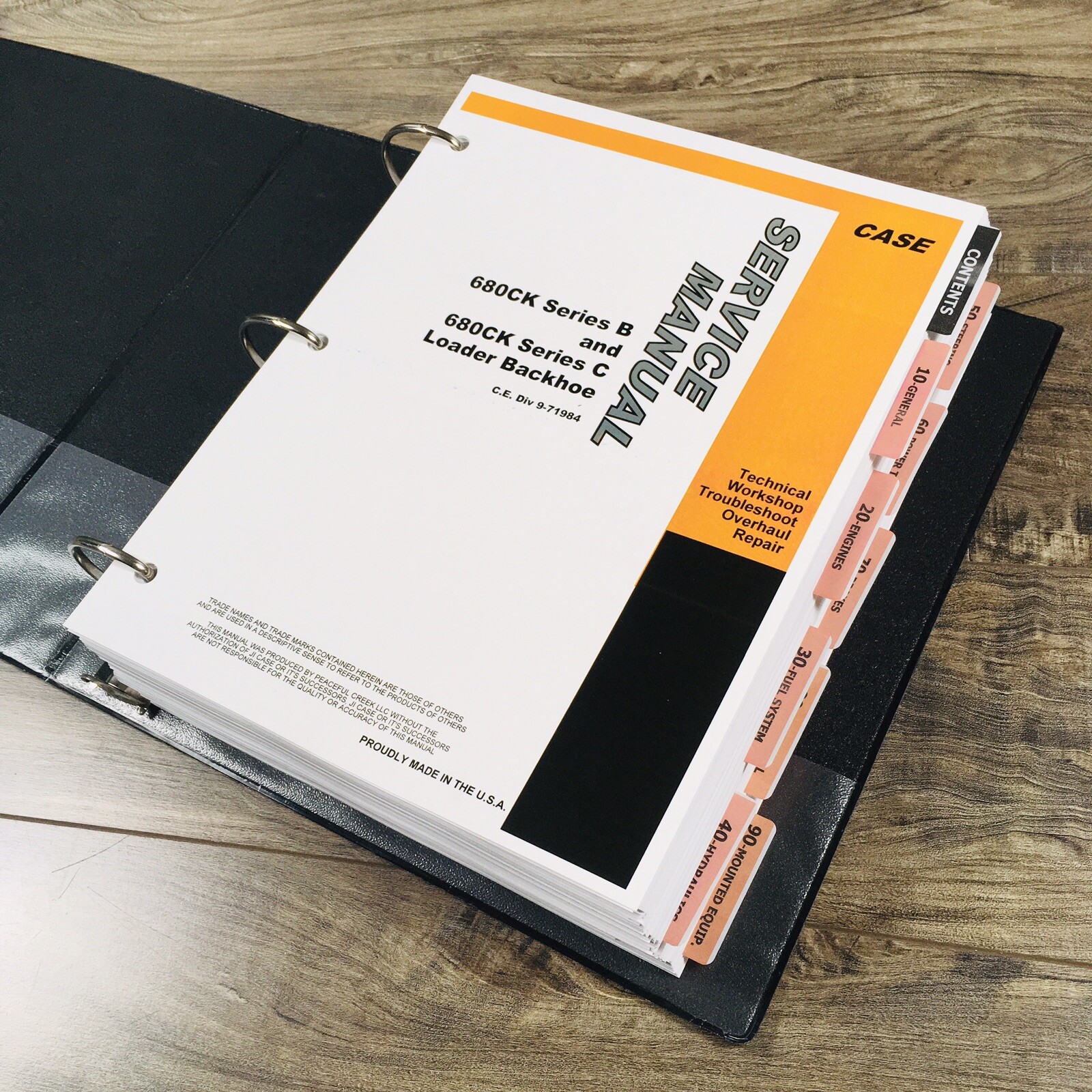 CASE 680C Loader Backhoe Service Manual Repair Shop Workshop SN Below 9111008 - Image 2