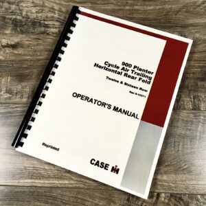 Case IH 900 Planter Cyclo Air Trailing Rear Fold Operators Manual 12- 16 Row