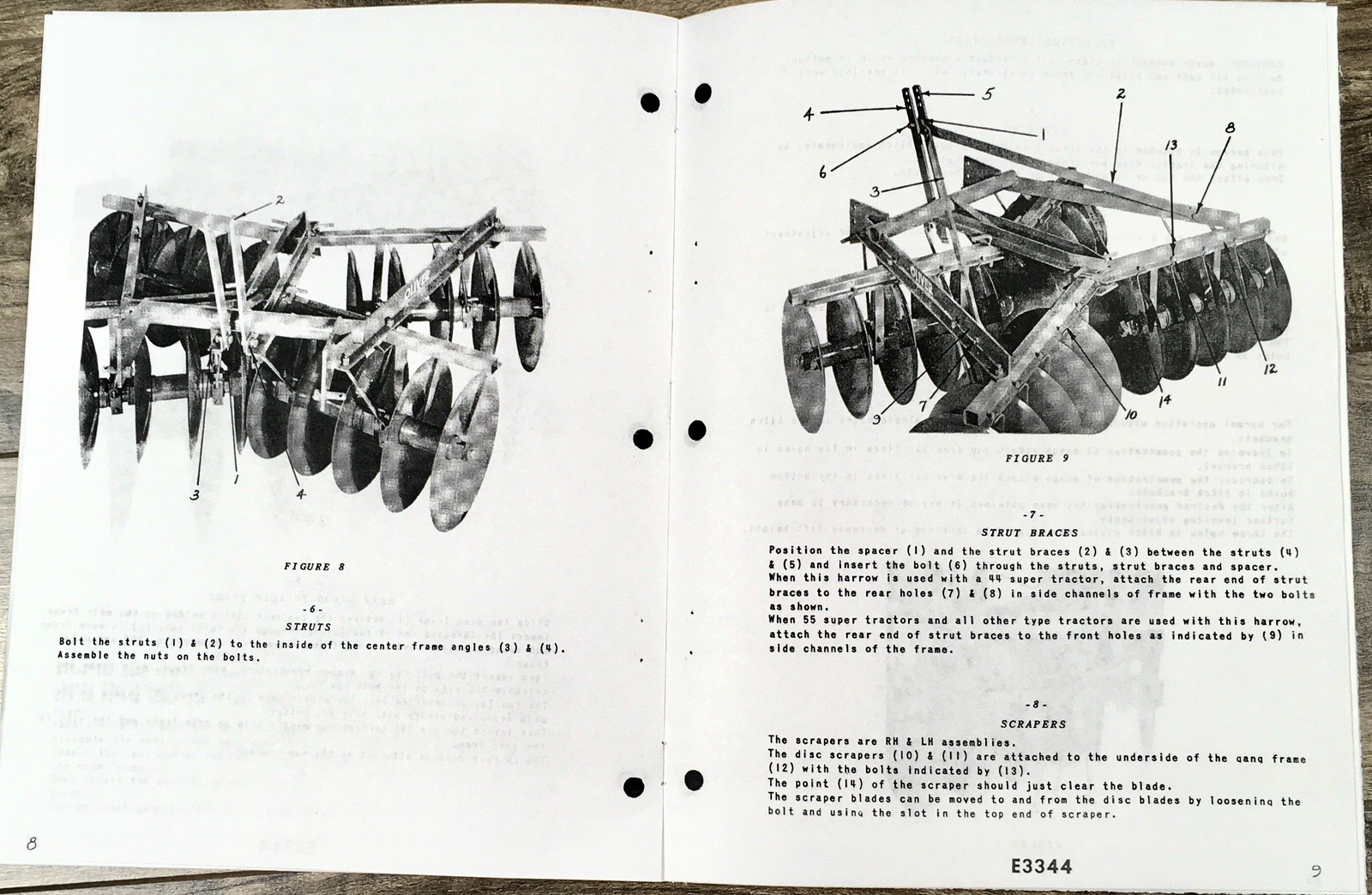 Oliver 330-2000 Series Mounted Disc Harrows Operators Manual Owners Maintenance - Image 3