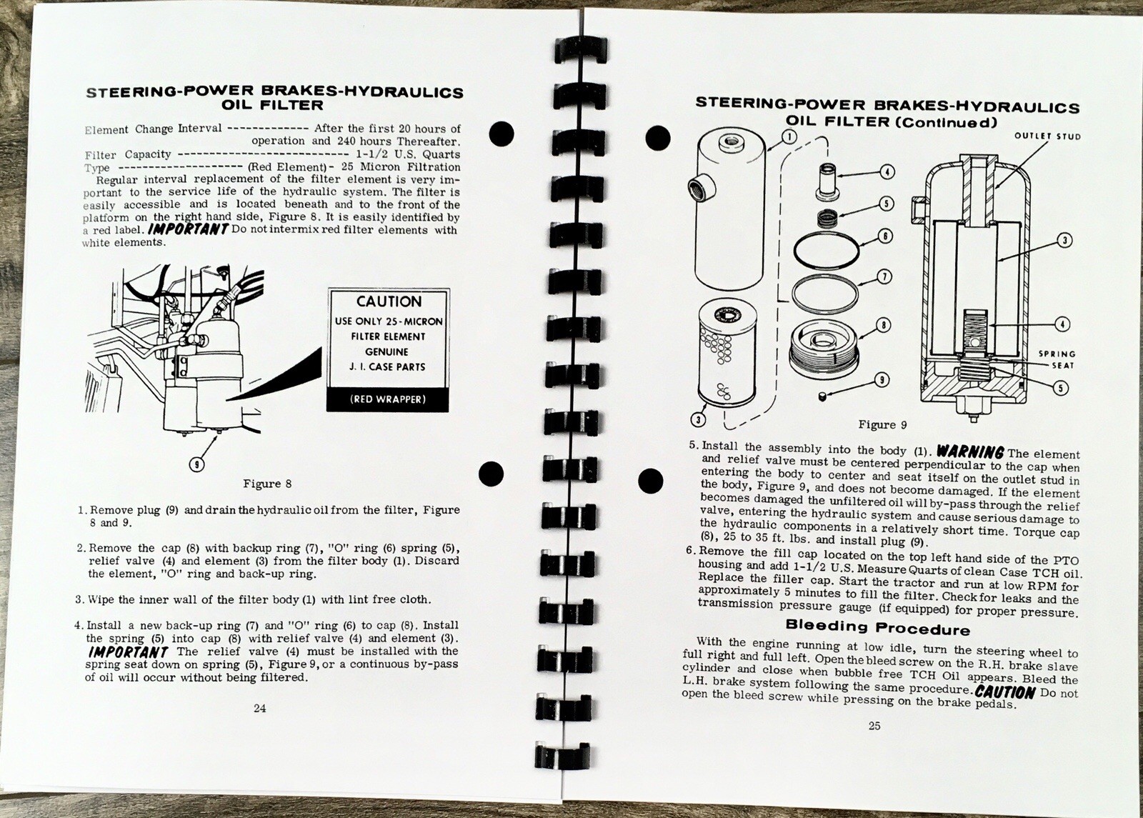 Case 1070 Tractor Operators Manual Owners Book Maintenance Prior to 8675001 - Image 5