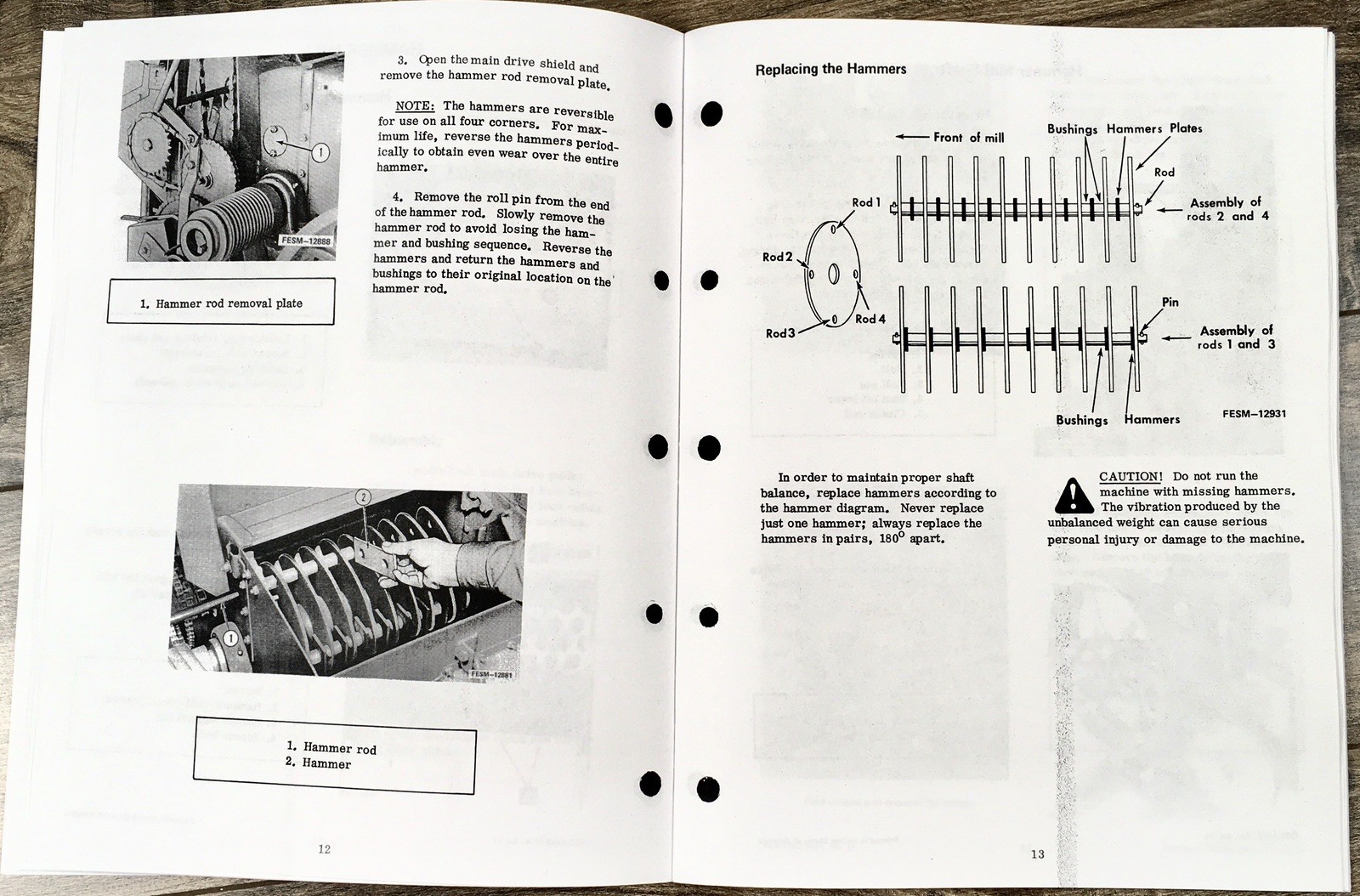 International 1250 1350 Grinder Mixer Service Manual Repair Shop Workshop Book - Image 5