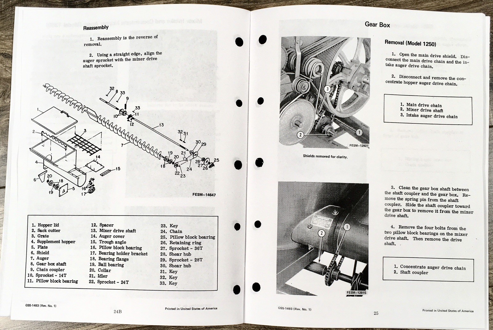 International 1250 1350 Grinder Mixer Service Manual Repair Shop Workshop Book - Image 7
