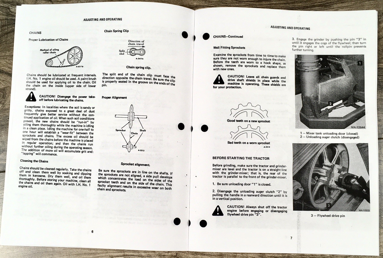 International 1250 Grinder Mixer Operators Manual Owners Book Maintenance Adjust - Image 3