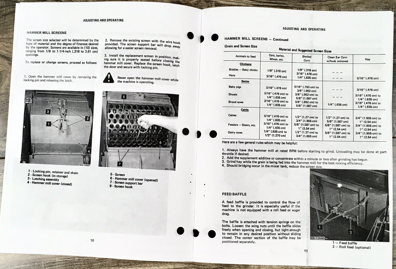 International 1250 Grinder Mixer Operators Manual Owners Book Maintenance Adjust - Image 4