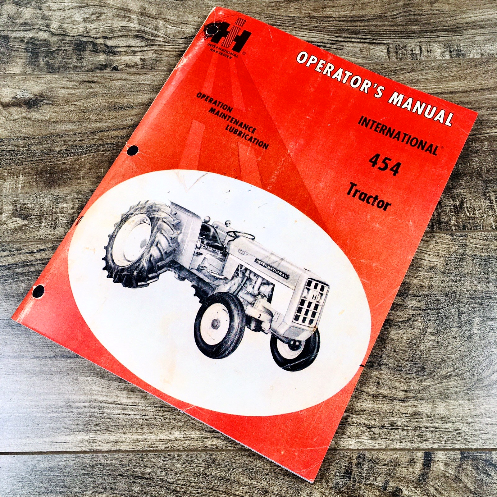 International 454 Tractor Operators Manual Owners Book Maintenance Book Wiring