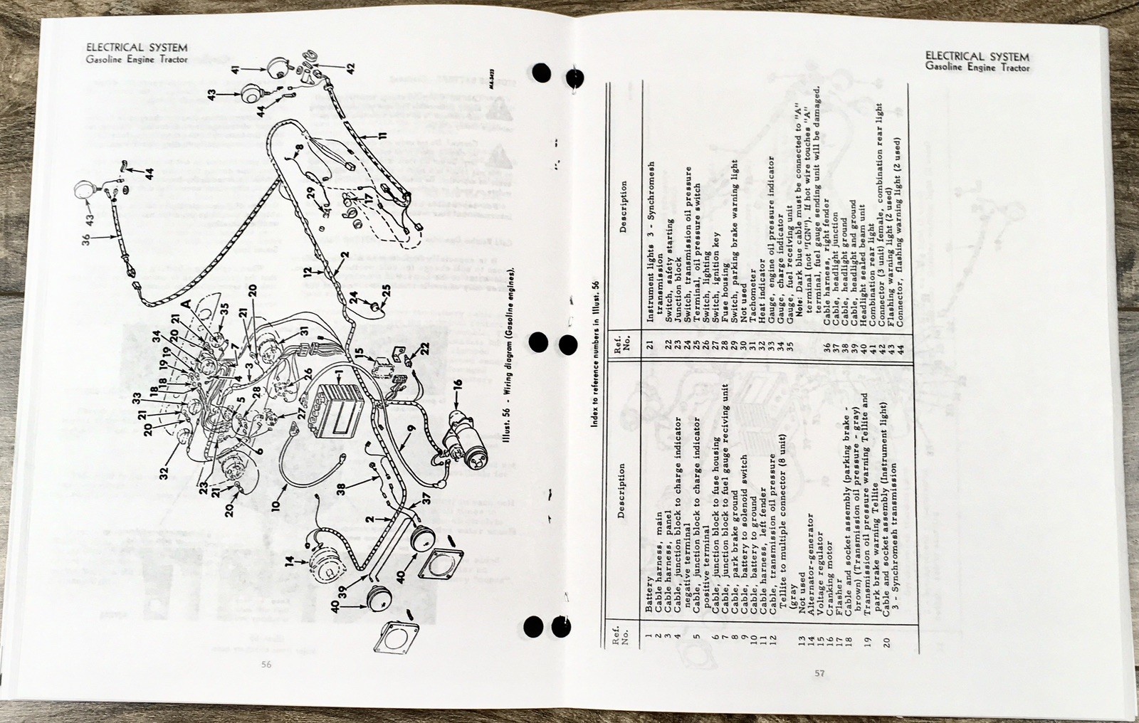 International 454 Tractor Operators Manual Owners Book Maintenance Book Wiring - Image 7