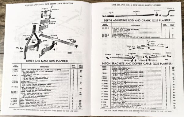 Case 222 222E 2 Row Tractor Planters Parts Manual Check Row Hill Drop ...